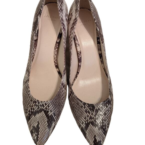 Cole Haan Snake Print Pumps 6.5 - Picture 4 of 6